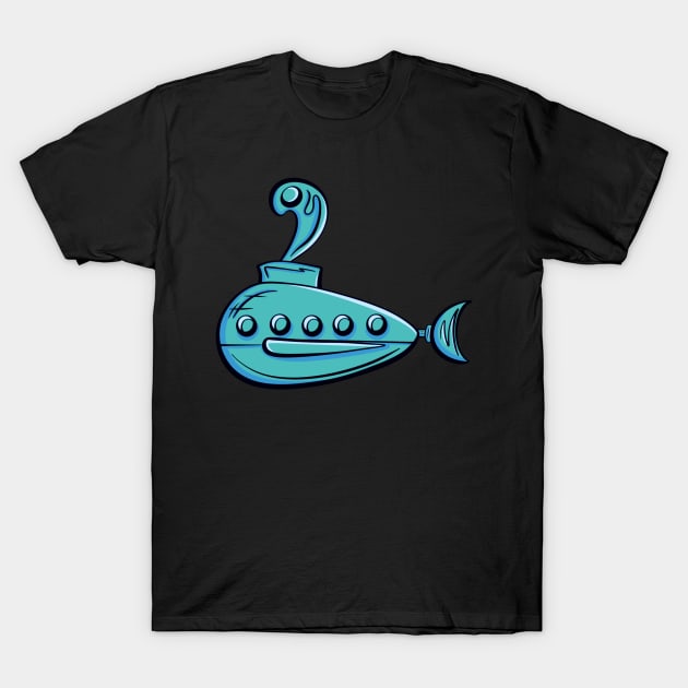 Submarine T-Shirt by Brianjstumbaugh